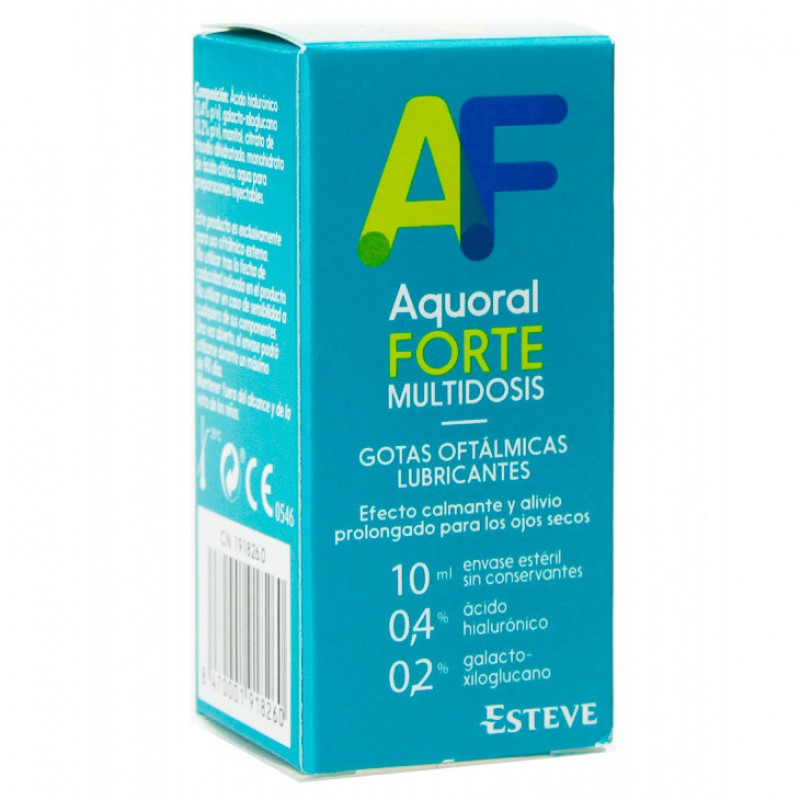 Aquoral Forte Con Ácido Hialuronico 0.4% Gotas Oftálmicas 30 Monodosis