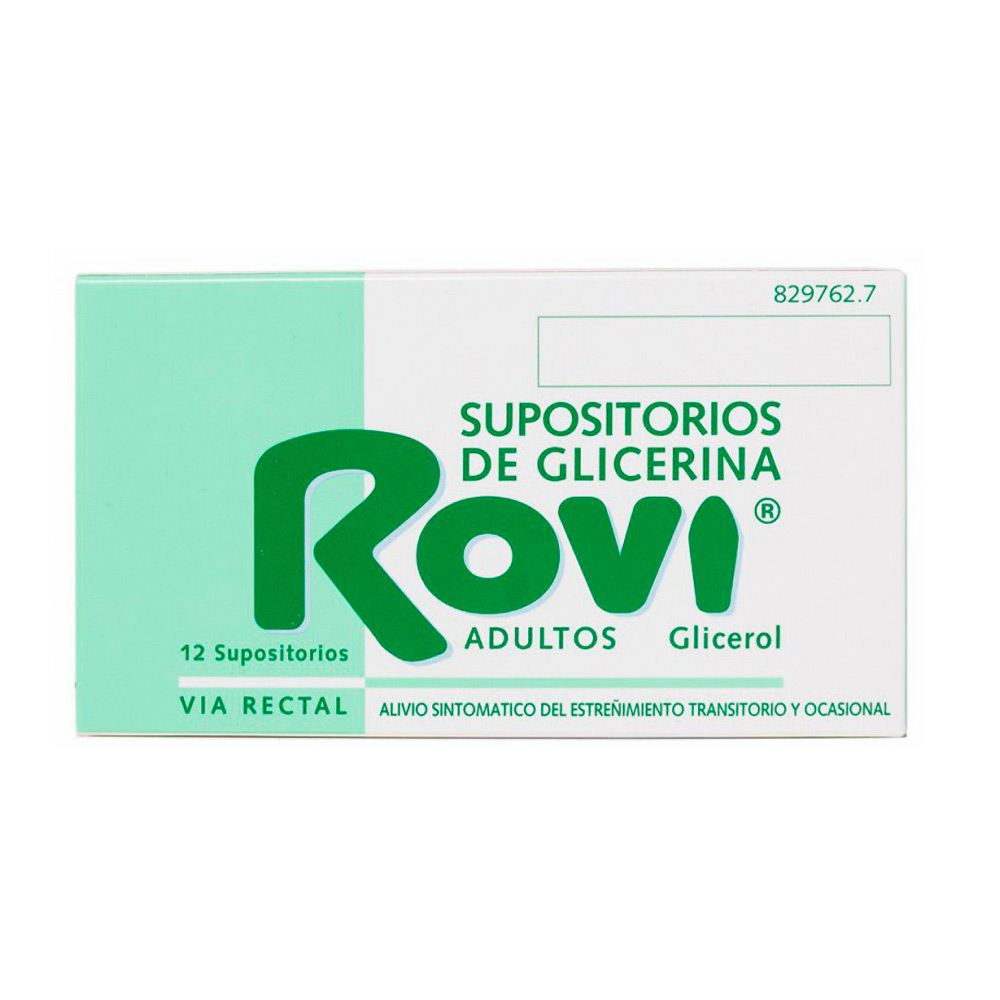 Supositorios de Glicerina Rovi Adultos 12 Supositorios